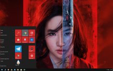 Mulan win10 theme