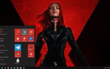 Black Widows win10 theme