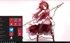 Kyoko Sakura win10 theme