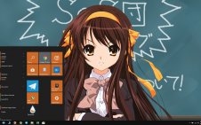 Haruhi Suzumiya win10 theme