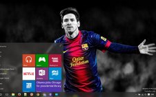 Lionel Messi win10 theme
