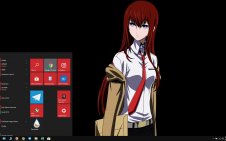 Kurisu Makise win10 theme