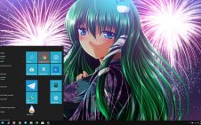 Sanae Kochiya win10 theme