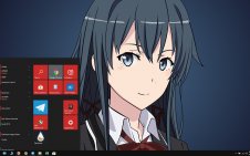 Yukino Yukinoshita win10 theme