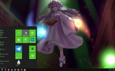 Patchouli Knowledge win10 theme