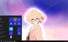 Mirai Kuriyama win10 theme