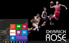 Derrick Rose win10 theme