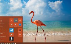 Flamingo win10 theme