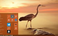Heron win10 theme