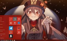 Hu Tao (Genshin Impact) win10 theme