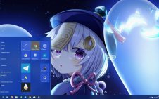 Qiqi (Genshin Impact) win10 theme