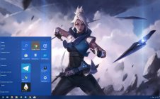 Jett (Valorant) win10 theme