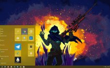 Omen (Valorant) win10 theme