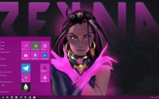 Reyna (Valorant) win10 theme