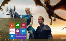 Daenerys Targaryen win10 theme