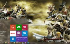 Final Fantasy Dissidia win10 theme