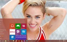 Miley Cyrus win10 theme