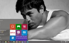 Enrique Iglesias win10 theme