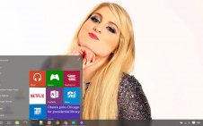 Meghan Trainor win10 theme