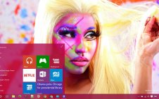 Nicki Minaj win10 theme