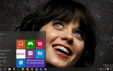 Zooey Deschanel win10 theme