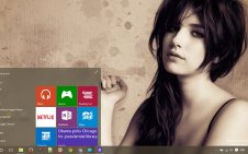 Emma Roberts win10 theme