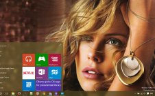 Charlize Theron win10 theme