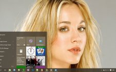 Kaley Cuoco win10 theme