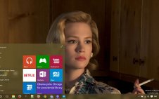 January Jones win10 theme