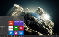 Earth win10 theme