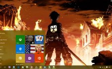 Attack On Titan win10 theme