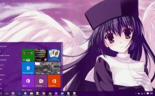 Anime Angel win10 theme