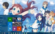 Nagi No Asukara win10 theme