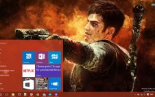 DmC Devil May Cry win10 theme