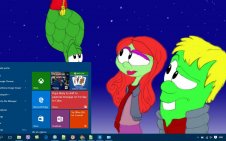 VeggieTales win10 theme