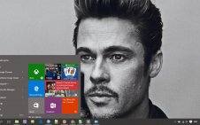 Brad Pitt win10 theme