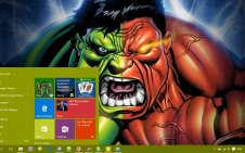 Hulk win10 theme
