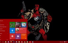 Hellboy win10 theme
