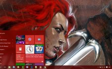 Red Sonja win10 theme
