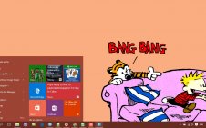 Calvin and Hobbes win10 theme