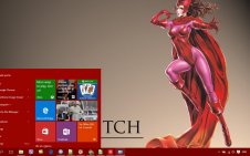 Scarlet Witch win10 theme