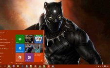 Black Panther Marvel win10 theme