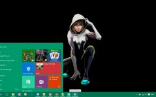 Spider-Gwen win10 theme