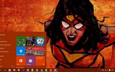 Spider-Woman win10 theme