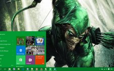 Green Arrow win10 theme