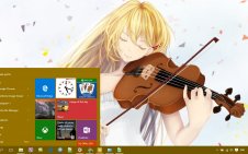 Shigatsu wa Kimi no Uso win10 theme