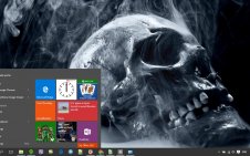 Skull win10 theme