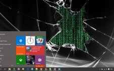 Broken Screen win10 theme