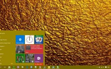 Gold win10 theme