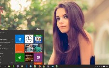 Girl win10 theme